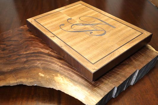 Elegant Walnut and White Oak End Grain Cutting Board