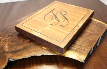 Elegant Walnut and White Oak End Grain Cutting Board