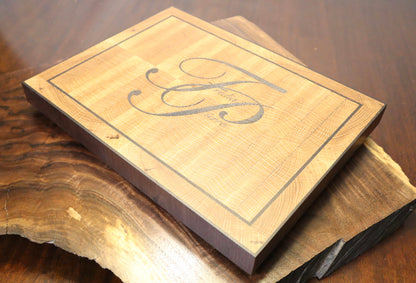 Elegant Walnut and White Oak End Grain Cutting Board