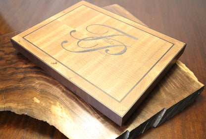 Elegant Walnut and White Oak End Grain Cutting Board